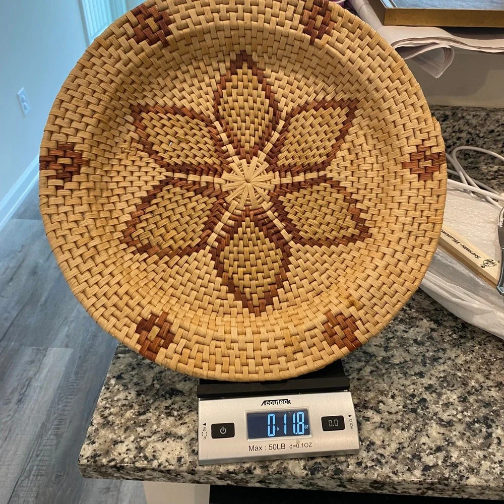 African Palm Leaves Basket